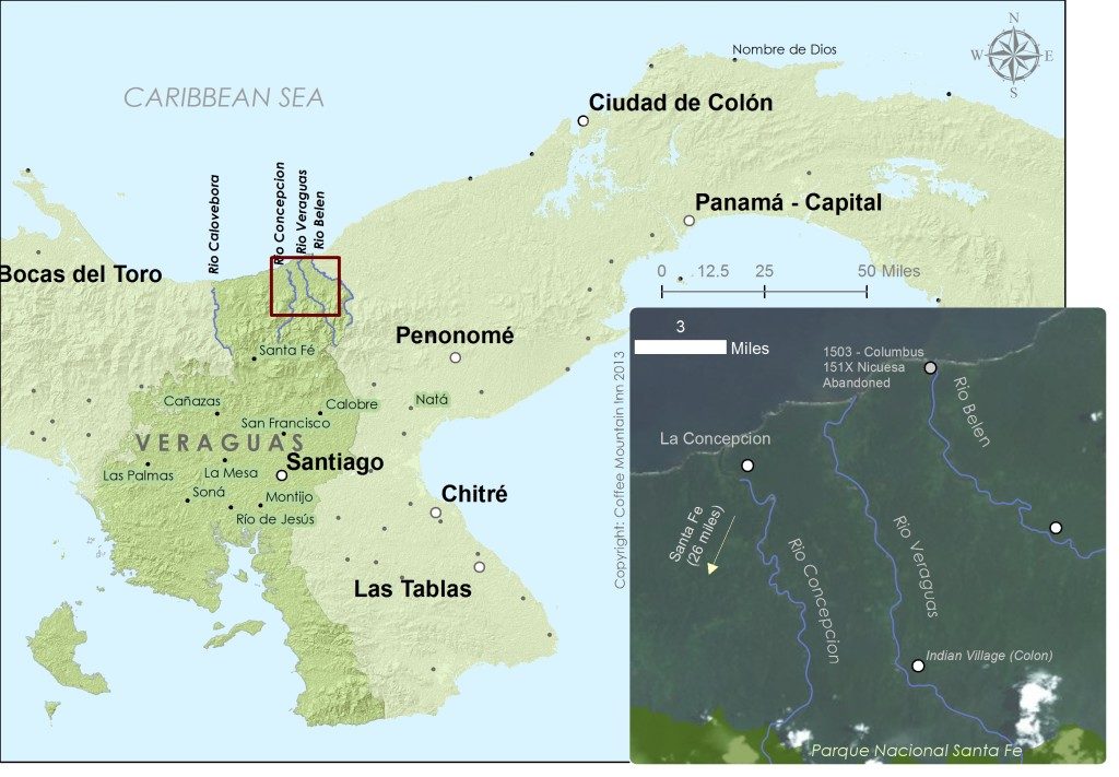 Map of North Veraguas